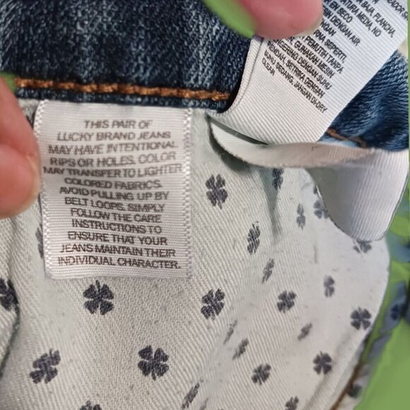 Lucky Brand 221 Straight Mens  Blue Denim Jeans Mid-Rise 40x30 - Picture 6 of 13